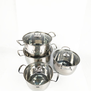 Facile à nettoyer Miroir Polissage en acier inoxydable batterie de Cuisine 20/22/<span class=keywords><strong>24</strong></span>/26 <span class=keywords><strong>cm</strong></span> soupe et <span class=keywords><strong>marmite</strong></span> - Product Image 2