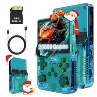 Nueva Consola Portátil LR R36S con Sistema Operativo ArK, Máquina de Juegos Retro con 15000 Juegos, Pantalla de 640x480, Wi-Fi, 64GB/128GB, Batería de 3000mAh