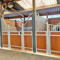 Matériau de construction de l'étable à chevaux avant préfabriqué Installation facile Langue et bambou