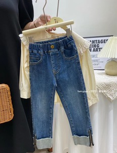 Celana <span class=keywords><strong>Jeans</strong></span> Skinny Denim Anak Perempuan 2026, Celana Boot Cut Anak, Celana <span class=keywords><strong>Jeans</strong></span> Bayi Remaja Tinggi Model Kota, Celana <span class=keywords><strong>Jeans</strong></span> Anak Perempuan Baru - Product Image 3