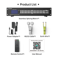 Commutateur matriciel HDMI MT-VIKI Seamless 4K60Hz 16x16, prend en charge la vidéo murale/180° °   Rotation/EDID/WEBGUI/Extraction audio