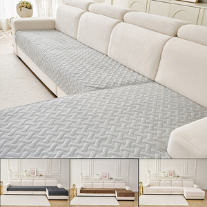Coussin de siège en polaire Sherpa, housse de coussin pour <span class=keywords><strong>canapé</strong></span>, <span class=keywords><strong>anti</strong></span>-griffures pour chat, adapté aux animaux domestiques, antidérapant, lavable, protection de <span class=keywords><strong>canapé</strong></span> - Product Image 1