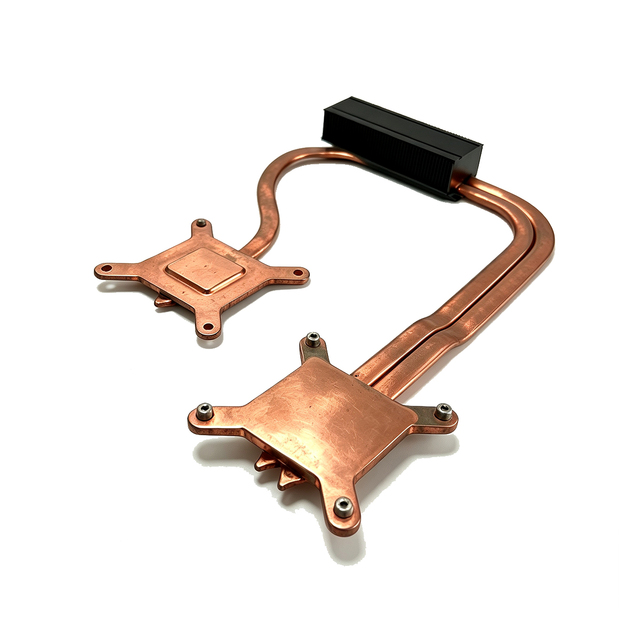 High Efficiency Dual Copper Base Heat Pipe Heatsink for Mini Server Motherboard