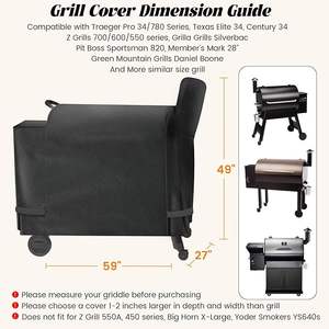 Pour les granulés <span class=keywords><strong>de</strong></span> <span class=keywords><strong>bois</strong></span> <span class=keywords><strong>Traeger</strong></span> couverture <span class=keywords><strong>de</strong></span> gril extérieur pièces <span class=keywords><strong>de</strong></span> rechange étanches pour accessoires <span class=keywords><strong>de</strong></span> barbecue - Product Image 2