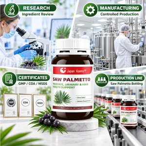 ผลิตภัณฑ์เสริมอาหารฉลากส่วนตัว Shecome สารสกัดจาก Saw Palmetto วิตามินรวมเพื่อสุขภาพต่อมลูกหมาก สำหรับผู้ใหญ่ - Product Image 6