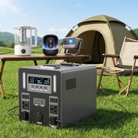Générateur solaire portable 1500W 3000W, alimentation de secours pour la maison, le camping, la banque d'alimentation d'urgence, alimentation LiFePO4, alimentation UPS pour les situations d'urgence en extérieur