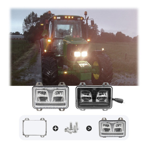 Faro Delantero de Aluminio para Tractor ECE R149 40W, Luz Alta y Baja, Luz de Estacionamiento, Color 6500K para 5070M 5080M 5090M <span class=keywords><strong>5100M</strong></span> - Product Image 6
