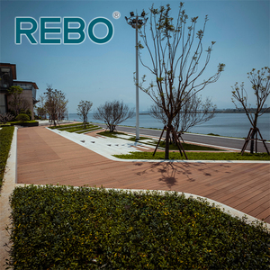 Terrasse moderne en <span class=keywords><strong>bambou</strong></span> <span class=keywords><strong>Moso</strong></span> de 18mm d'épaisseur, haute durabilité, revêtement de sol carré antidérapant imperméable pour jardins parcs Easy Click - Product Image 6