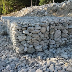 Steenwerend netwerk bescherming 2x1x1 gabionmanden verzinkt riviermat geweven draadgaas steenbak steenkooi keerwand - Product Image 5