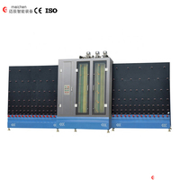 Machine à laver le verre verticale, machine de nettoyage et de séchage du verre de 3 à 18 mm pour ligne de production de verre isolant
