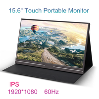 Écran portable tactile IPS de 15,6 pouces, interface Type C, résolution Full HD, 60 Hz, luminosité de 250 cd/m², pour usage professionnel