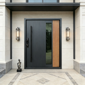 Puerta de Entrada Principal de Lujo de Primera Calidad, Moderna, Pivotante, de Aluminio - Product Image 3