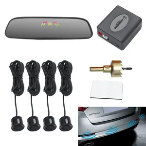 Car Auto Parktronic LED Parking Sensor With 4 Sensors Reverse Backup Car Parking Radar Monitor Detector System Backlight