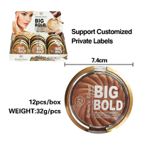 Poudre compacte bronzante Sunisa à couvrance totale pour le visage, maquillage cosmétique en gros, avec effet illuminateur