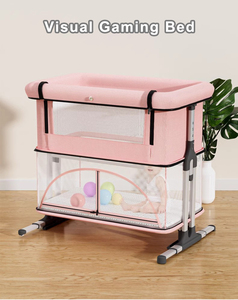 Custom OEM ODM Colors <strong>Classic</strong> Playpen Cot Baby Bassinet Cradle Bed Kids Baby <strong>Cribs</strong> Baby Folding Bed for Child Sleep and Activity - Product Image 5