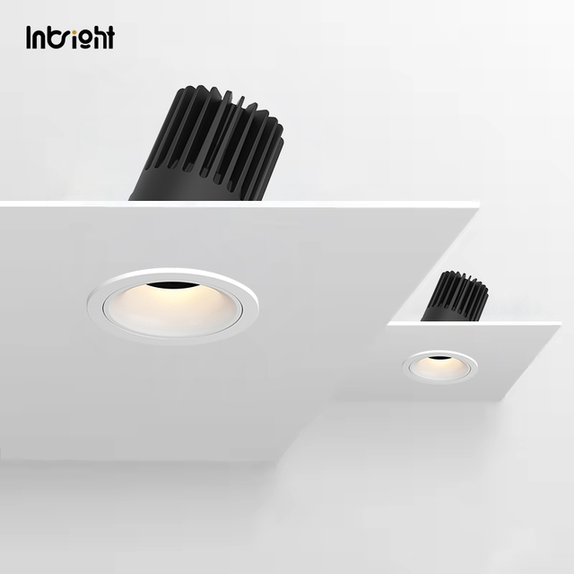 Interior Ceiling Light Recessed Modern High CRI 90 10W 20W 28W Anti-Glare IP65 Waterproof LED Adjustable Moving Head Downlight