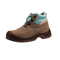 Chaussures de sécurité unisexes à tige haute en cuir véritable à double couche avec embout en acier pour le travail industriel et minier, été, printemps, automne, hiver