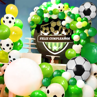 Ballons bannière de joyeux anniversaire pour enfants, décoration pour fête d'anniversaire à thème de Football, Set pour garçons, Fans de Football, nouvelle collection 2022