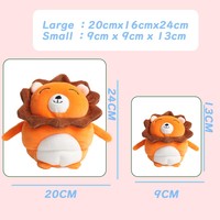 Jouets à presser super doux jouet en peluche personnalisé animal en peluche ensemble cadeau de vacances Lion, pieuvre, pingouin