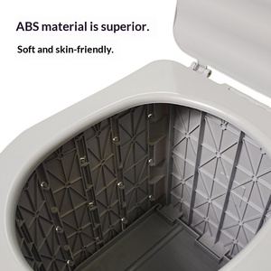 Toilettes pliables pour véhicule, extérieur, ABS, étanches, anti-odeurs, petites, pour le <span class=keywords><strong>camping</strong></span> en voiture, adultes, enfants, usage d'urgence - Product Image 5