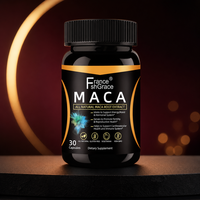 Capsules de gestion énergétique à base de racine de Maca pour adultes, végétaliennes, sans gluten, à marque privée, supplément alimentaire naturel à base de plantes, OEM ODM personnalisé