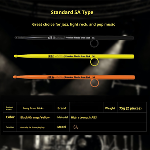 Baquetas de ABS de Colores Elegantes para Instrumentos de Percusión de <span class=keywords><strong>Rock</strong></span> y Jazz, Accesorios para Batería - Product Image 5
