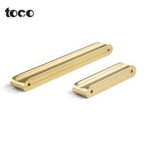 TOCO Hidden Kitchen Cabinet Handle Design Brushed Stainless Steel d <strong>Brass</strong> Wardrobe Handle Bedroom Furniture <strong>Drawer</strong> Handles <strong>Pulls</strong> - Product Image 3