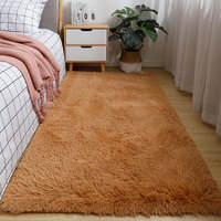 Tapis shaggy abstrait moderne en polyester, soie et laine, doux, moelleux, rembourré, écologique, antidérapant, couleur personnalisable