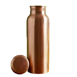 Copper Bottles Water Bottles Drinking Copper from Indian Supplier Premium Quality Handmade Solid Gym CLASSIC Drinkware Adults