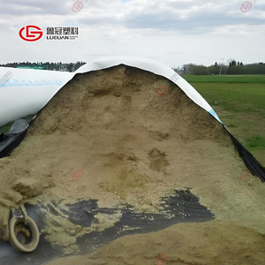 Film de couverture d'ensilage en PE noir et blanc de 6 mil de bonne qualité pour le stockage agricole - Product Image 3