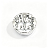 Réflecteur LED en aluminium AL6063 à 4 lampes, usiné CNC, revêtement PVD pour phares de moto et lampes tactiques