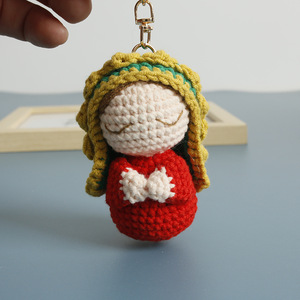 Hilo de Tejer para Crochet, <span class=keywords><strong>Virgen</strong></span> María, Madre María, Amigurumi, Muñeca Cristiana de Peluche, Nuestra Señora de Guadalupe, Jesús, Llaveros - Product Image 1