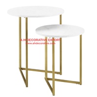 Table d'appoint en métal de qualité supérieure pour le salon, dernière conception graphique, Table d'appoint dorée pour la maison, décoration, Table centrale Unique