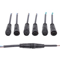Faisceau de câbles lumineux à LEDs M20 Injection Nylon Male Female Wire Connector IP68 Overmold 2 3 4 5 6 7 8 2 + 3 2 + 4Pin Plug
