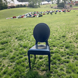 Comment les ventes pas cher Durabel noir PP chaise en plastique noir chaises de fêtes de mariage - Product Image 1