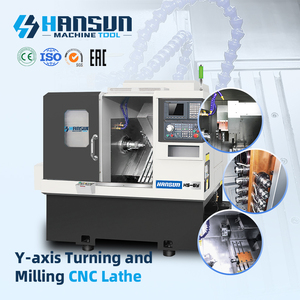 เครื่องกลึงซีเอ็นซีดิจิตอลอัตโนมัติ HANSUN HS-6Y ขนาด 6 นิ้ว แกนเดี่ยว สำหรับงานขนาดกลาง ความแม่นยำสูง ความแข็งแกร่งสูง 3 แกน 8 - Product Image 1