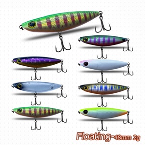 Nuovo Arrivo Mini Esca Galleggiante a Forma di Matita 4,5cm 2g in ABS per Pesca al Luccio in Acque Dolci - Product Image 4