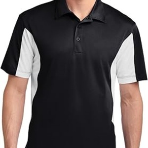 Camiseta de Golf de Manga Corta de Secado Rápido para Hombre, Corte Regular, Tejido de Punto que Absorbe la Humedad con Diseño de Estampado Ligero de Seda - Product Image 2