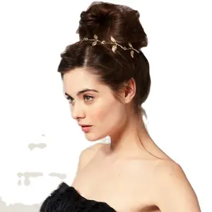 MIO British style fashion romantic olive branch fascia elastica fashion sweet metal tree leaf headband - Product Image 1