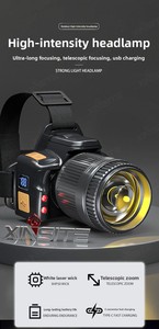 Linterna Frontal LED Recargable Niaconn TD-008, Impermeable IP65, de Iones de Litio, Regulable, Ligera, 3 Modos, COB, Correa de Plástico, para Exteriores - Product Image 6
