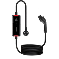 Chargeur EV portable 7KW pour la recharge de voitures électriques avec écran LCD