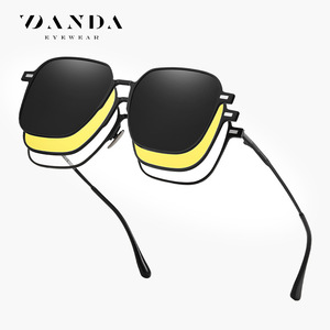 Danda Polarized Magnetic Sunglasses CG8804 Unisex Metal <b>Frame</b> UV400 Protection Type 3 Sunshades - Product Image 1