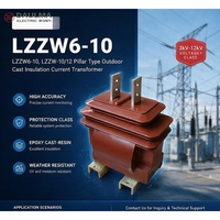 Transformateur de courant isolé de type pilier extérieur LZZW6-10 LZZW-10/12 10kV 11kV 12kV 0.2S/0.2/10P