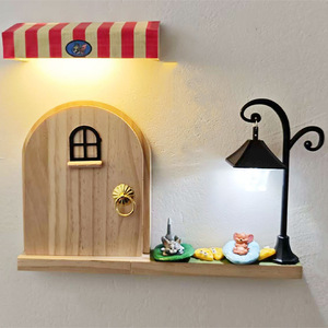 Adesivi per Interruttori a Muro in Legno Massello con Simpatici Gatti <span class=keywords><strong>e</strong></span> Topolini dei Cartoni Animati, Copertura per Prese Elettriche, Decorazione per la Casa - Product Image 3
