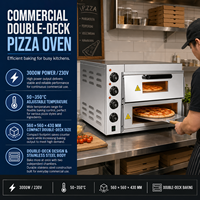 Équipement de cuisine portable en acier inoxydable, machine à pizza électrique antiadhésive pour restaurant, hôtel, usage en cuisine