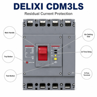 DELIXI ELECTRIC CDM3LS Disjoncteur différentiel à boîtier moulé 2P 3P 4P 16A-800A Certifié CE CB Stock usine disponible