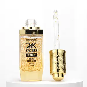Hot Sale lightens the skin's complex ion and improves blood circulation Growth 24K Gold Serum