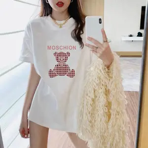 Korean Version Of Fashion Large Size T-shirt Summer Girls Fashion Top Pure Cotton High Quality Wholesale Short Sleeves