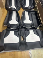 Accessoires intérieurs de voiture : Sièges baquet sport racing personnalisables avec revêtement en cuir et assise en mousse pour BMW F30 F80 F82 M3 M4 M5 – Amélioration