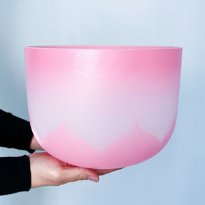 EAST Grosir Mangkuk Kristal Desain Lotus 8-14 Inci Alat Penyembuhan Suara Dengan Palu Gratis Terapi Suara - Product Image 6